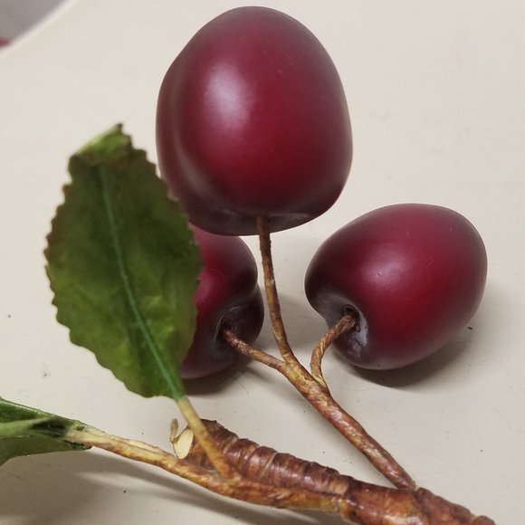 Artifical Faux Bing Cherry Decor (Pack of 12) - Picture 4 of 6
